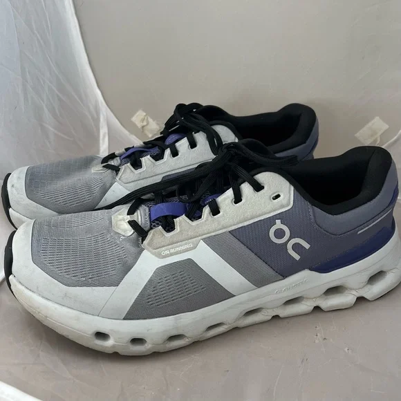 On Running Cloudrunner 2 in Gray with Purple & Black Detail Men’s 11 - Picture 2 of 8